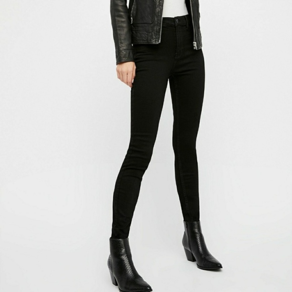 Free people black skinny jeans